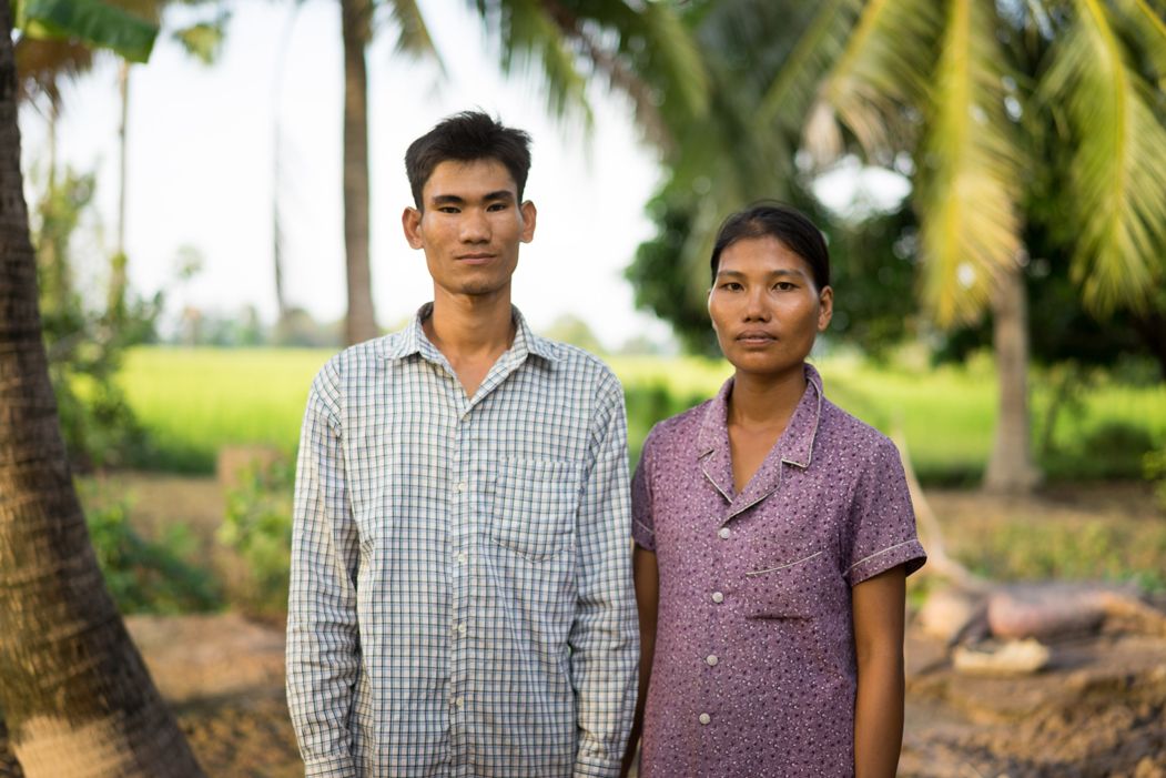 A Cambodian man and woman