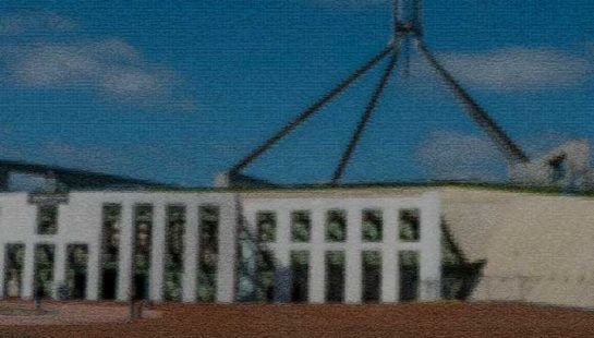 Blurred image of parliament house