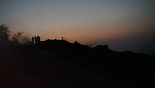 A landscape image of Nepal at dawn