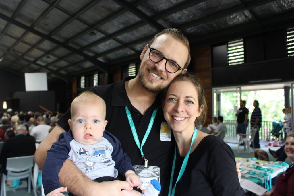 Brent with his wife Jane, and son Joshua.