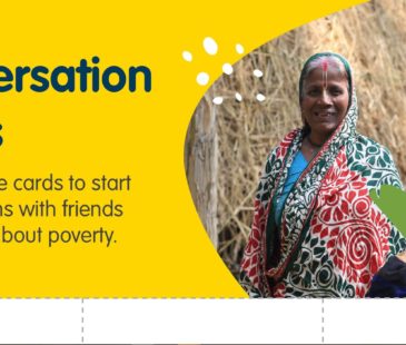 Preview of our Conversation Cards so you can start meaningful conversations about poverty with your family and friends.