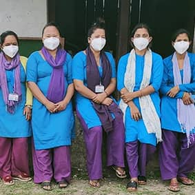 A group of maternal health workers