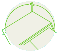 Outline of a church roof