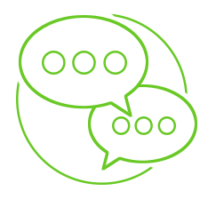 Conversation icon in green