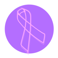 Icon of a domestic violence awareness ribbon