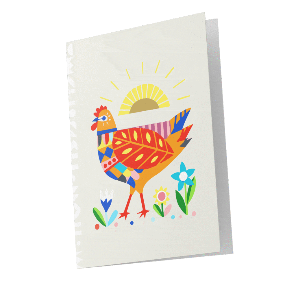 Our Chicken card means parents are trained in raising and selling chickens!
