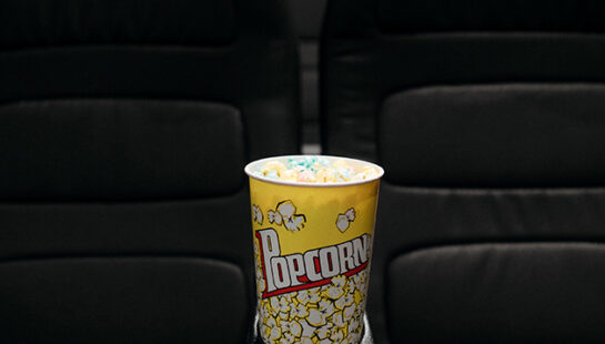 Popcorn at the movie cinema