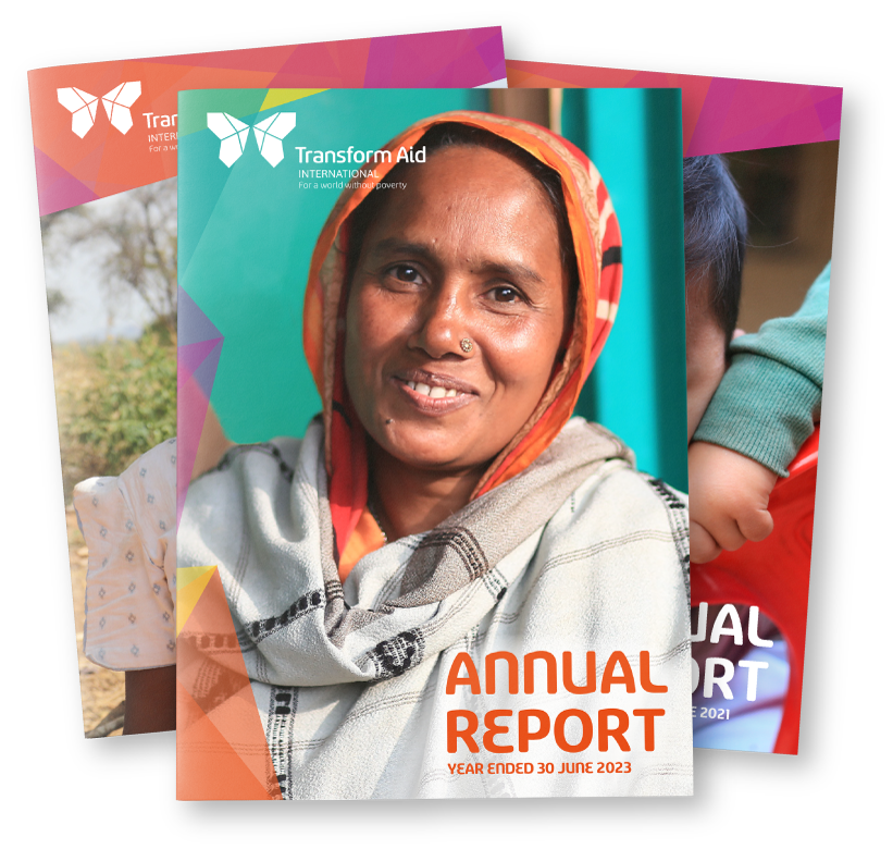 Transform Aid International Annual Report Covers