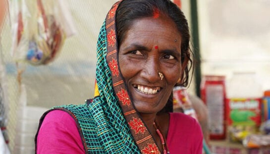 Nepali woman, Champa, looking to her right
