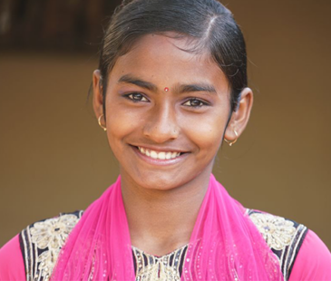 Girl Child smiling