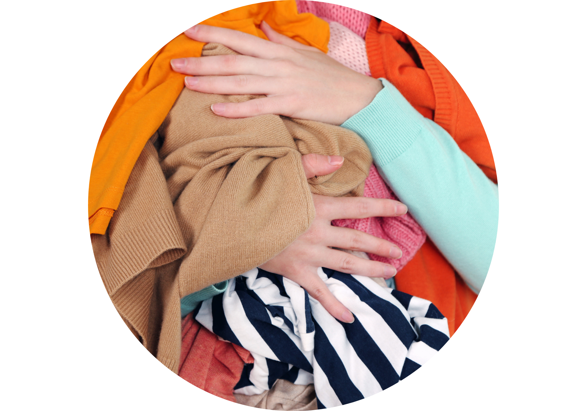 Pile of extra clothing